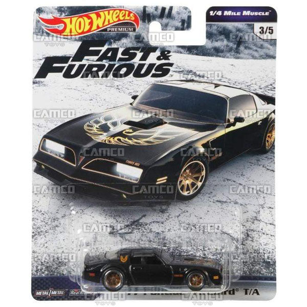 77 Pontiac Firebird T/A (1/4 Mile Muscle) - 2019 Hot Wheels Premium FAST & FURIOUS C Case Assortment GBW75-956C by Mattel.