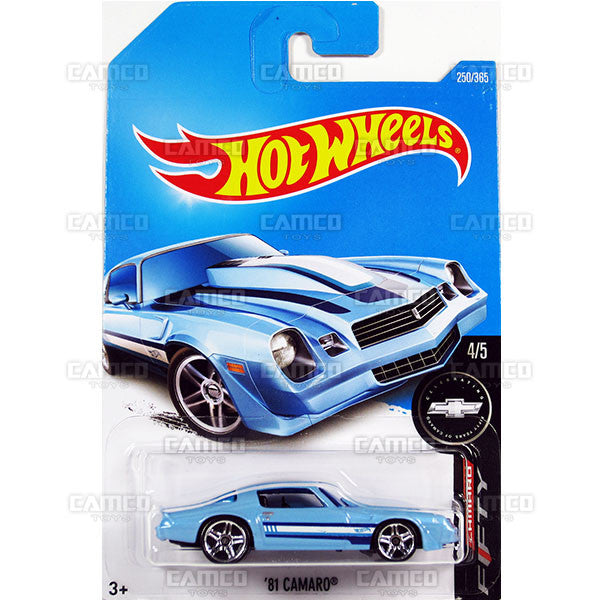 81 Camaro #250 blue - 2017 Hot Wheels