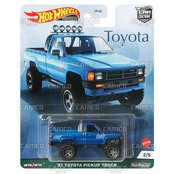 87 Toyota Pickup Truck - 2021 Hot Wheels Car Culture TOYOTA SERIES Case H Assortment FPY86-957H by Mattel