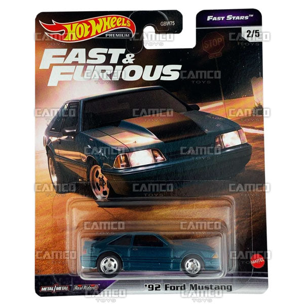 92 Ford Mustang - 2021 Hot Wheels Fast &amp; Furious FAST STARS Case L Assortment GBW75-956L by Mattel.