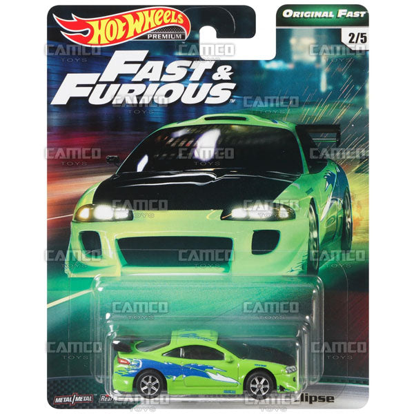 95 Mitsubishi Eclipse (Original Fast) - 2019 Hot Wheels Premium Fast & Furious B Case Assortment GBW75-956B by Mattel.