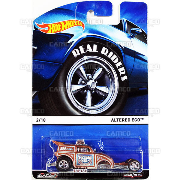 Altered Ego - 2015 Hot Wheels Heritage A Case (Real Riders) Assortment BDP91-956A by Mattel.
