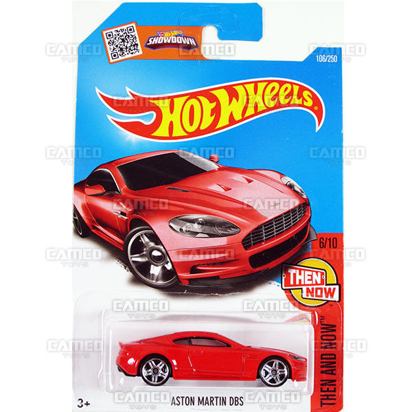 Aston Martin DBS #106 Red - 2016 Hot Wheels Basic Mainline G Case WorldWide Assortment C4982