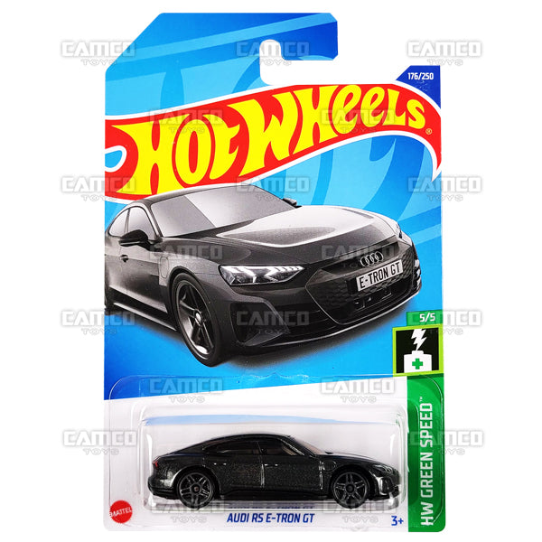 Audi RS E-Tron GT #176 gray - HW Green Speed - 2022 Hot Wheels Basic Mainline 1:64 Diecast Case Assortment C4982 by Mattel.