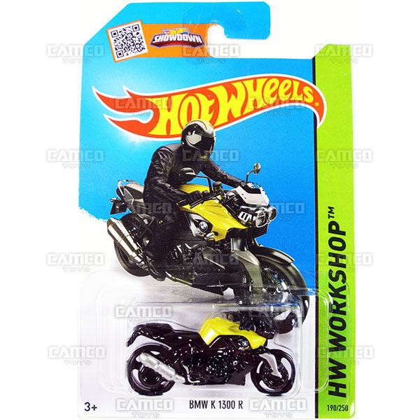 BMW K 1300 R #190 yellow (HW Workshop) - 2015 Hot Wheels Basic Mainline C4982