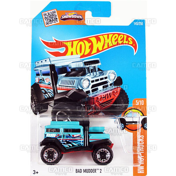 Bad Mudder 2 #145 Blue - 2016 Hot Wheels Basic Mainline F Case WorldWide Assortment C4982