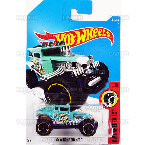 Baja Bone Shaker #192 teal - 2017 Hot Wheels basic mainline H case Worldwide assortment C4982 by Mattel