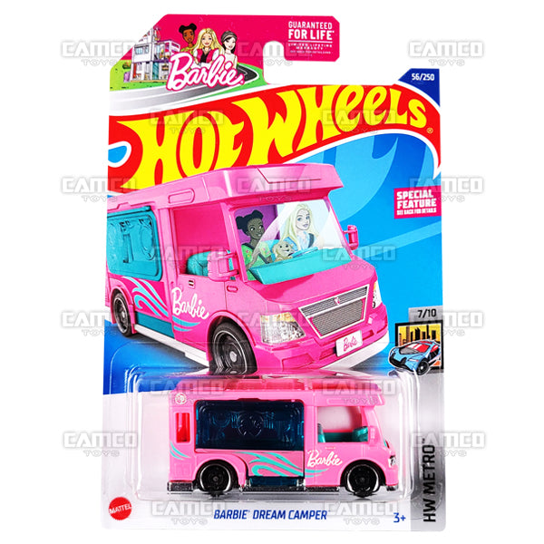 Barbie Dream Camper #56 pink HW Metro - 2022 Hot Wheels Basic Mainline Assortment L2593 by Mattel