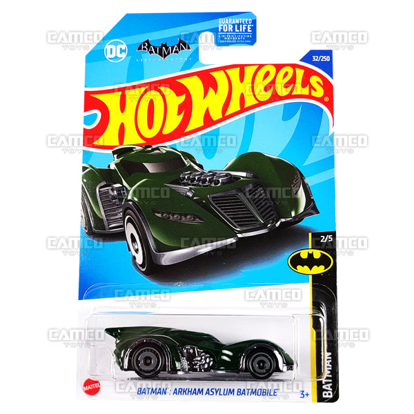 Batman Arkham Asylum Batmobile #32 green - 2022 Hot Wheels Basic Mainline Assortment L2593 by Mattel