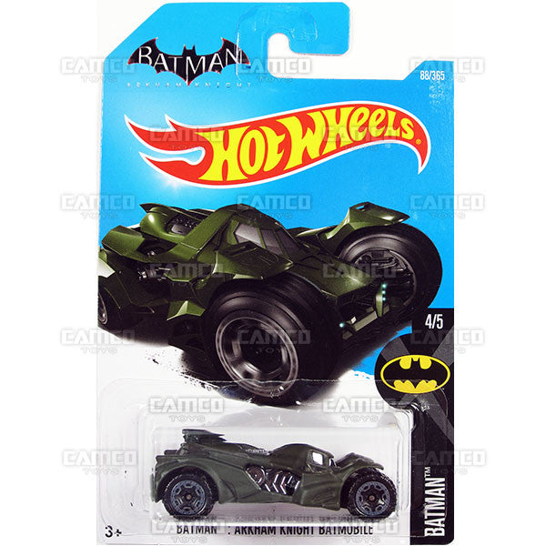 Batman Arkham Knight Batmobile #88 green - from 2017 Hot Wheels basic mainline D case Worldwide assortment C4982 by Mattel.