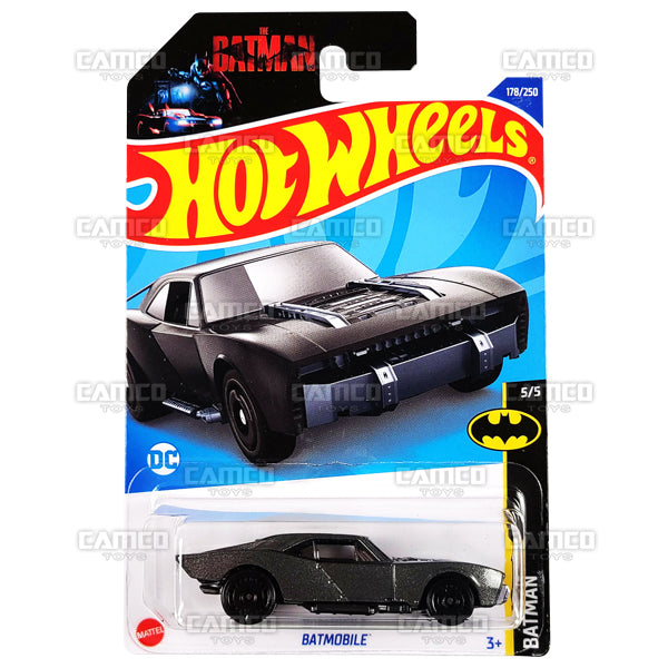 Batmobile #178 gray - Batman Robert Pattinson - 2022 Hot Wheels Basic Mainline 1:64 Case Assortment C4982 by Mattel.