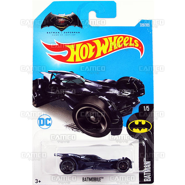 Batmobile #329 Batman vs Spuerman - 2017 Hot Wheels Basic Mainline P Case assortment C4982  by Mattel.