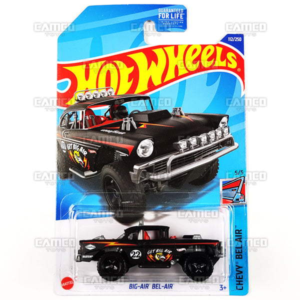 Big-Air Bel Air #112 black - Chevy Bel Air Series - 2022 Hot Wheels Basic Mainline Case Assortment L2593 by Mattel.