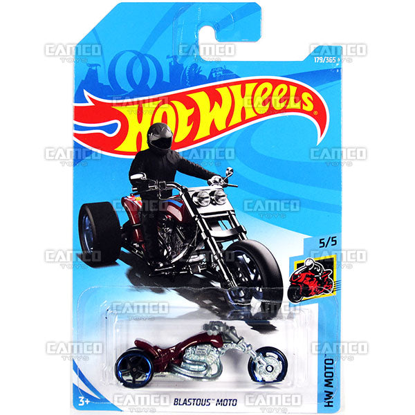 Blastous Moto #179 red - 2018 Hot Wheels Basic Mainline H Case Assortment C4982 by Mattel.