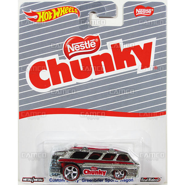 CUSTOM CHEVY GREENBRIER SPORT WAGON (Chunky) - from 2016 Hot Wheels Pop Culture A Case (NESTLE) Assortment DLB45-956A by Mattel.