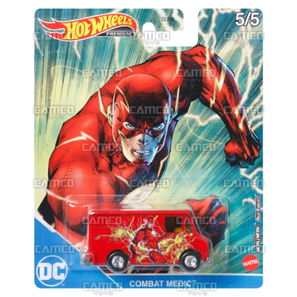 Combat Medic (Flash) - 2021 Hot Wheels Pop Culture DC COMICS Case M Assortment DLB45-946M by Mattel