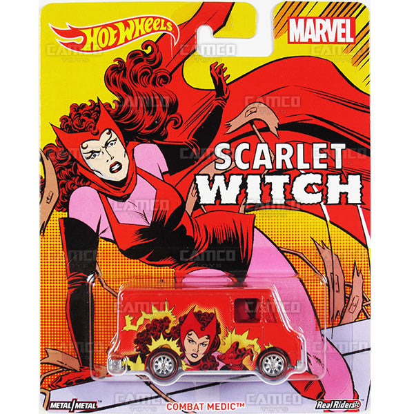 Combat Medic (Scarlet Witch) - 2017 Hot Wheels Pop Culture WOMEN OF MARVEL Case J Assortment DLB45-956J