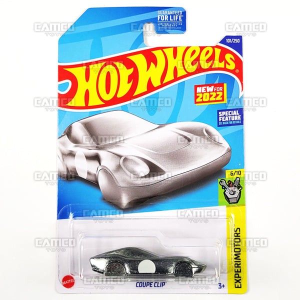 Coupe Clip #101 zamac (Keychain) - Experimotors - 2022 Hot Wheels Basic Mainline Case Assortment L2593 by Mattel.