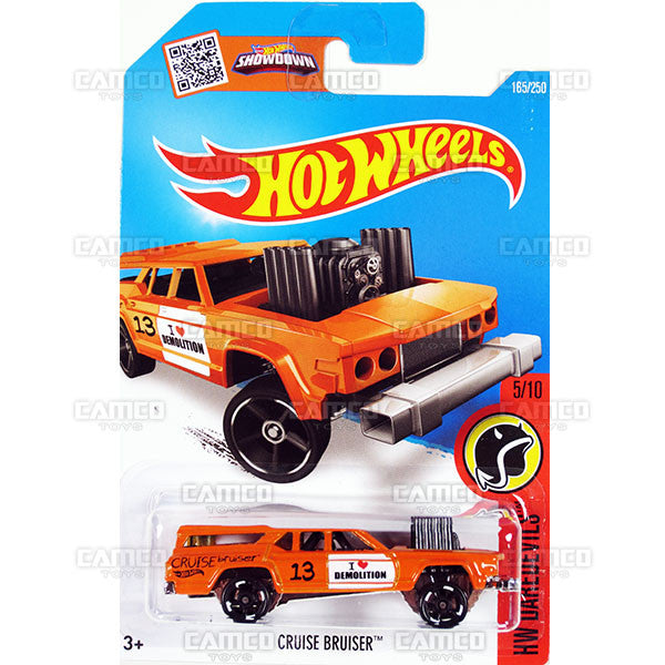 Cruise Bruiser #165 Orange (HW Daredevils) - from 2016 Hot Wheels Basic Case Worldwide Assortment C4982 by Mattel.