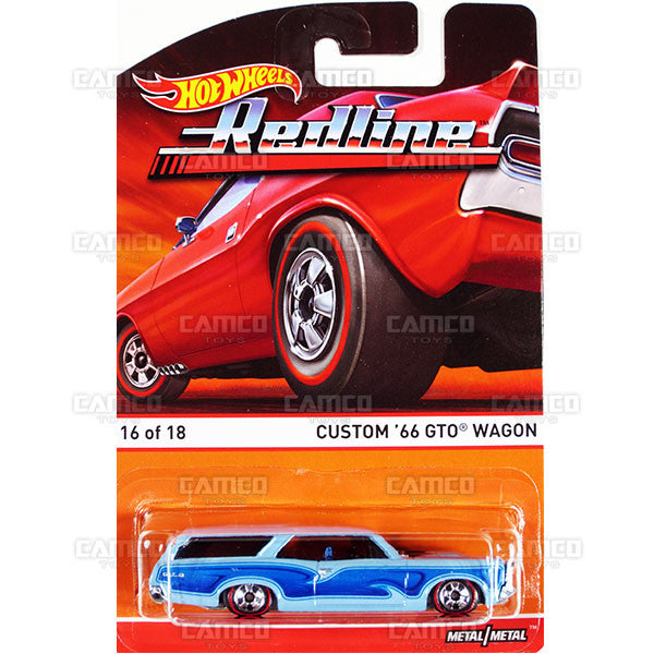 2016 Hot Wheels CUSTOM 66 GTO WAGON 16 blue Heritage REDLINE HW 1 64 Camco Toys
