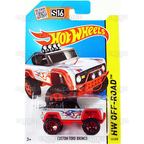 Custom Ford Bronco #121 silver (HW Off-Road) - 2015 Hot Wheels Basic Mainline C4982