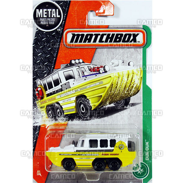 DUK-DUK #89 yellow EL Segundo Duck Tours - 2017 Matchbox Basic L Case Assortment 30782 by Mattel.