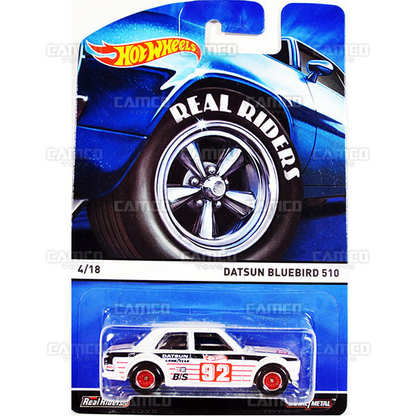 Datsun Bluebird 510 - 2015 Hot Wheels Heritage A Case (Real Riders) Assortment BDP91-956A by Mattel.