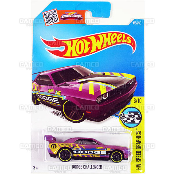 Dodge Challenger #178 Purple - 2016 Hot Wheels Basic Mainline E Case WorldWide Assortment C4982
