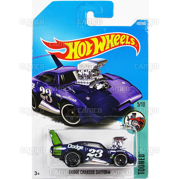 Dodge Charger Daytona #103 purple (Tooned) - from 2017 Hot Wheels basic mainline E case Worldwide assortment C4982 by Mattel.