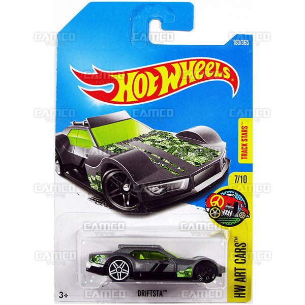 Driftsta #183 grey (HW Art Cars) - 2017 Hot Wheels basic mainline H case Worldwide assortment C4982 by Mattel