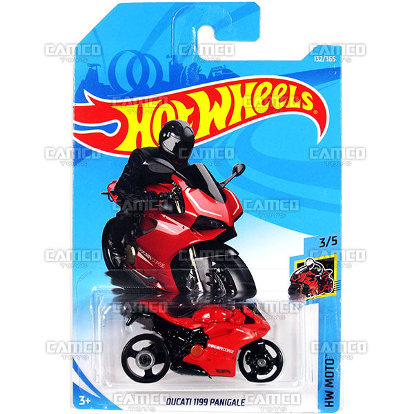 Ducati 1199 Panigale #132 red - 2018 Hot Wheels Basic Mainline F Case Assortment C4982 by Mattel.