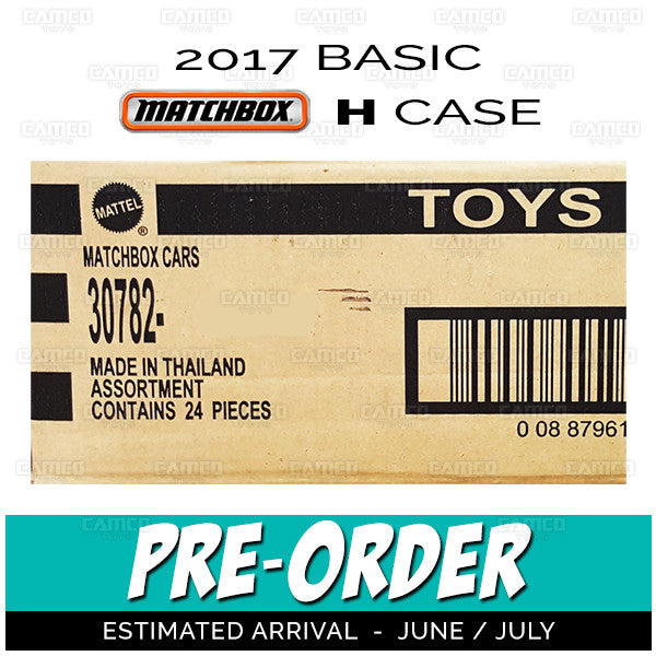 Factory Sealed Case of 24 - 2017 Matchbox Basic H Case Assortment 30782