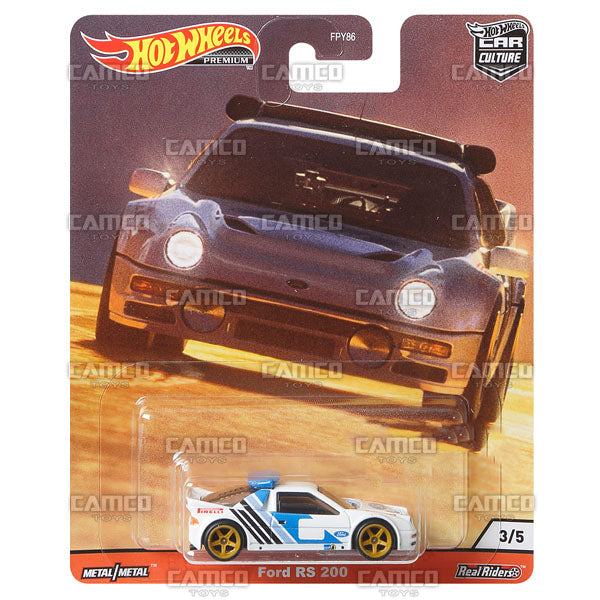 Ford RS 200 - 2020 Hot Wheels Premium Car Culture R Case HILL CLIMBERS Assortment FPY86-956R by Mattel.
