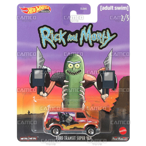 Ford Transit Super Van - 2020 Hot Wheels Premium Pop Culture G Case RICK and MORTY (Adult Swim) Assortment DLB45-946G by Mattel.