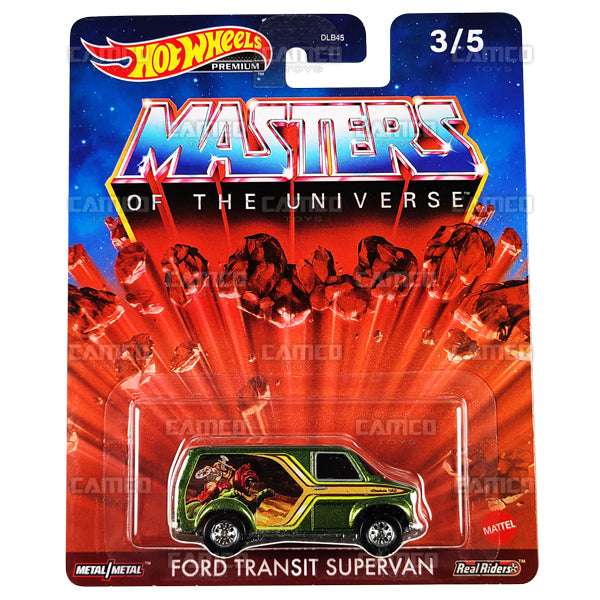Ford Transit Supervan #3 - Masters of the Universe (MOTU) - 2022 Hot Wheels 1:64 Premium Pop Culture Mattel Brands Case R Assortment DLB45-946R by Mattel.