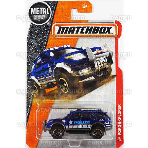 Ford Explorer #80 blue Police - from 2016 Matchbox Basic Case Assortment 30782 by Mattel.