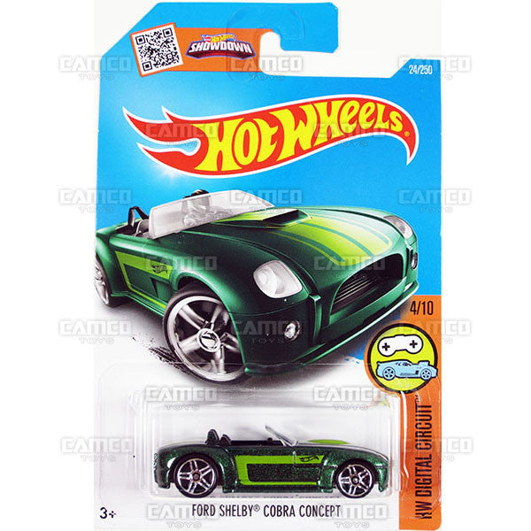 Ford Shelby Cobra Concept #24 Green - 2016 Hot Wheels Basic Mainline G Case WorldWide Assortment C4982