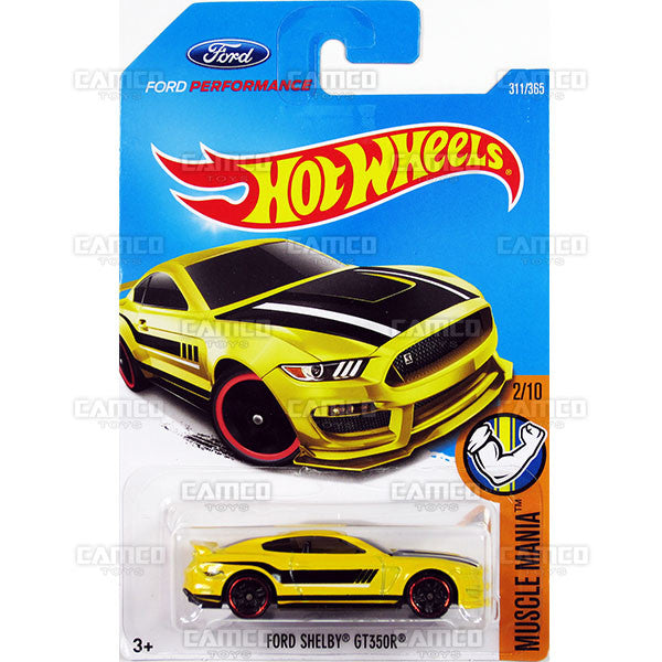 Ford Shelby GT350R #311 yellow Muscle Mania - 2017 Hot Wheels Basic Mainline N Case C4982 by Mattel