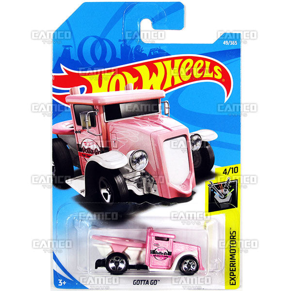 Gotta Go #49 pink (Experimotors) - 2018 Hot Wheels Basic Mainline C Case Assortment C4982 by Mattel.