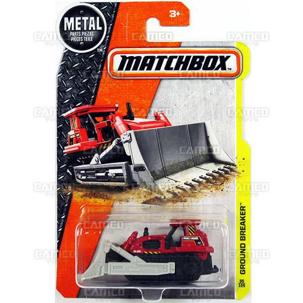 Ground Breaker #35 red - from 2017 Matchbox Basic B Case Assortment 30782 by Mattel.