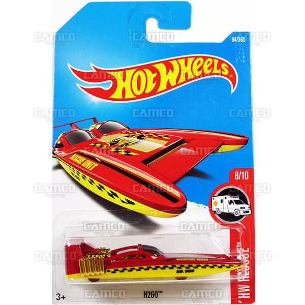 H2GO #84 red - from 2017 Hot Wheels basic mainline D case Worldwide assortment C4982 by Mattel.