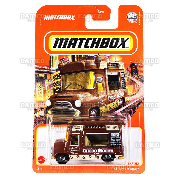 Ice Cream King #94 brown - 2022 Matchbox Basic Case Assortment 30782 by Mattel.
