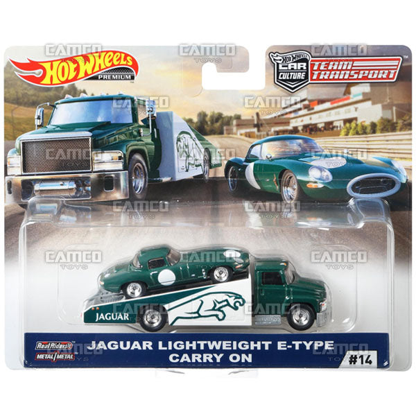 Jaguar Lightweight E-Type Carry On - 2019 Hot Wheels Car Culture Team Transport F Case Assortment FLF56-956F by Mattel.