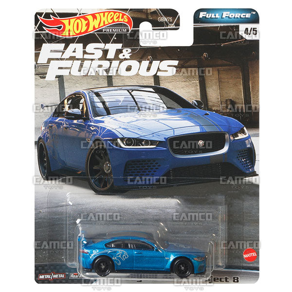 Jaguar XE SV Project 8 (Full Force) - 2020 Hot Wheels Premium FAST & FURIOUS Case H Assortment GBW75-956H by Mattel.