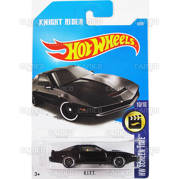 K.I.T.T. #3 black kitt KNIGHT RIDER (HW Screen Time) - from 2017 Hot Wheels basic mainline A case Worldwide assortment C4982 by Mattel.