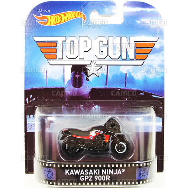 KAWASAKI NINJA GPZ 900R - Top Gun Maverick - 2015 Hot Wheels Retro Entertainment J Case BDT77-996J by Mattel
