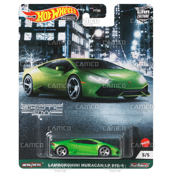 Lamborghini Huracan LP 610-4 - 2021 Hot Wheels Car Culture Exotic Envy Case D Assortment FPY86-957D by Mattel