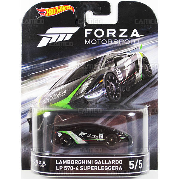 LAMBORGHINI GALLARDO LP 570-4 SUPERLEGGERA - 2016 Hot Wheels Retro Entertainment D Case (FORZA Motorsport) DMC55-959D by Mattel