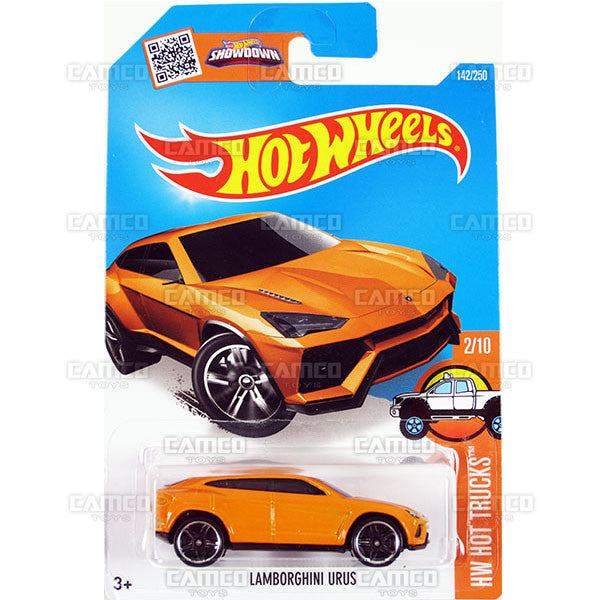 Lamborghini Urus #142 Orange - 2016 Hot Wheels Basic Mainline F Case WorldWide Assortment C4982
