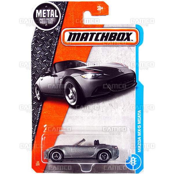 Mazda MX-5 Miata #10 grey - 2017 Matchbox H Case assortment 30782 by Mattel